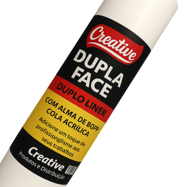 Papel Adesivo Dupla Face 21 Cm x 10 Mts Duplo Liner Creative Produtos